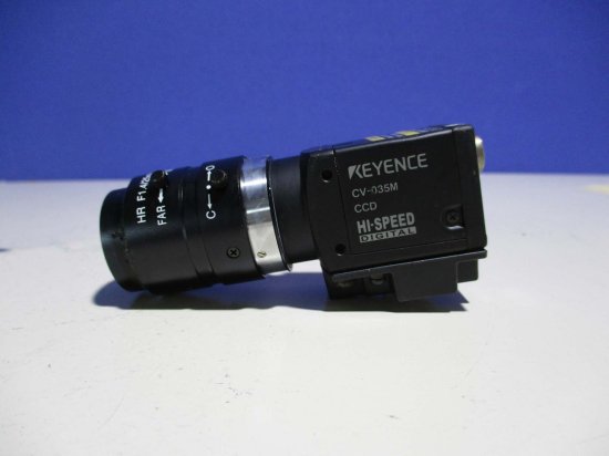 中古 KEYENCE デジタル倍速白黒カメラ CV-035M 画像センサ/HR F1.4/25MM - growdesystem