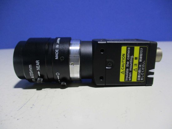 中古 KEYENCE デジタル倍速白黒カメラ CV-035M 画像センサ/HR F1.4/25MM - growdesystem