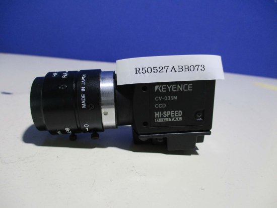 中古 KEYENCE デジタル倍速白黒カメラ CV-035M 画像センサ HR F1.4/25MM - growdesystem