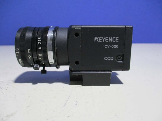 中古 KEYENCE CV-020 CCD CAMERA カメラ 16MM 1:1.6 - growdesystem