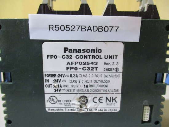中古 Panasonic FP0 CONTROL UNIT AFP02543C FP0-C32CT - growdesystem