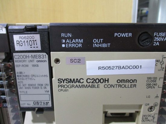 中古 OMRON SYSMAC C200H CPU01/OC223*2/LK201-V1/OC225*5 - growdesystem