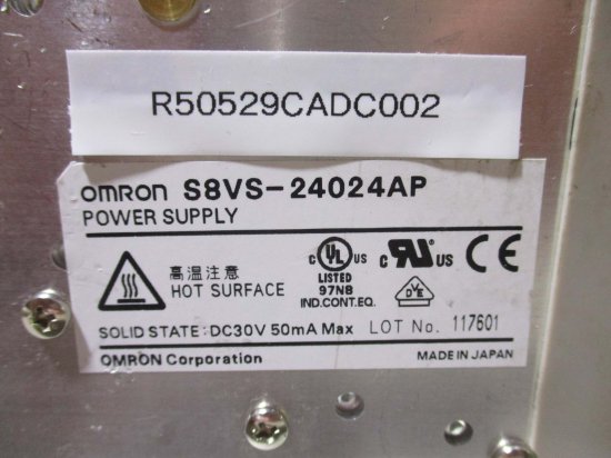 中古 OMRON POWER SUPPLY S8VS-24024AP パワーサプライ - growdesystem