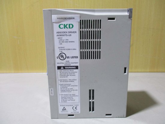 中古 CKD ABSODEX DRIVER AX9000TS-U0 アブソデックス用ドライバ AC200-230V - growdesystem