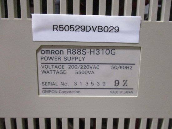 中古 OMRON POWER SUPPLY R88S-H310G サーボドライバ用電源ユニット - growdesystem