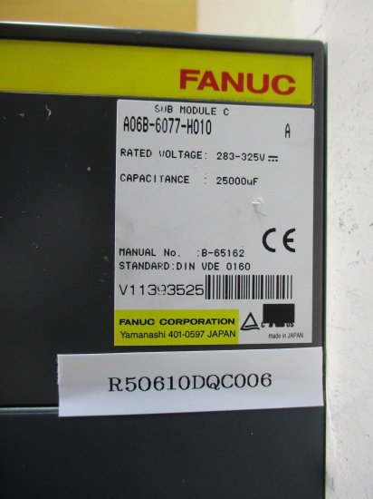 中古 FANUC A06B-6077-H010 サブモジュール - growdesystem