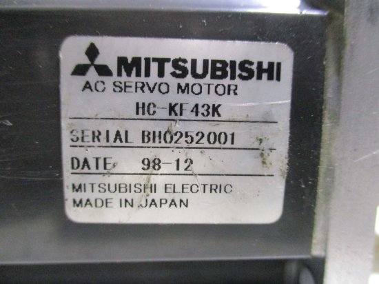 中古 MITSUBISHI サーボモータ HC-KF43K - growdesystem