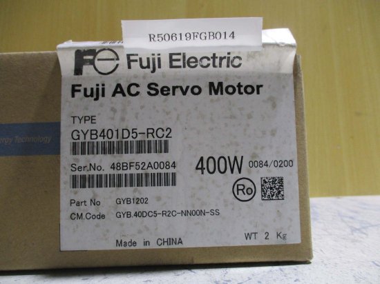 新古 Fuji Electric GYB401D5-RC2 Servo Motor 400W - growdesystem