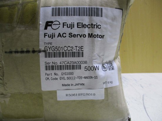 新古 Fuji Electric GYG501CC2-T2E AC Servo Motor 500W - growdesystem