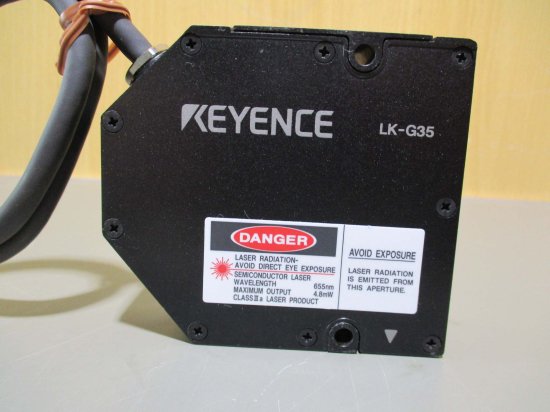 中古 KEYENCE LK-G35 高速・高精度CCDレーザ変位計/高精度センサヘッド [2個セット] - growdesystem