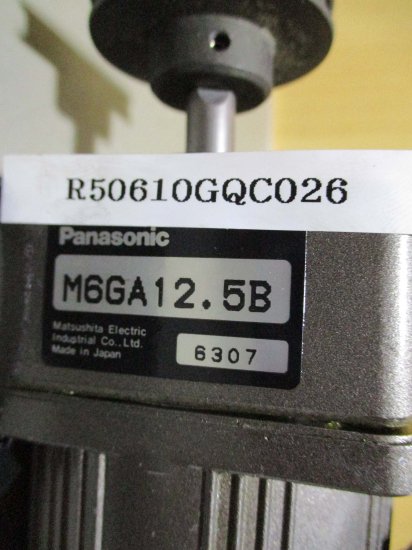 中古 PANASONIC M61A3G4L インダクションモーター/ M6GA12.5B - growdesystem