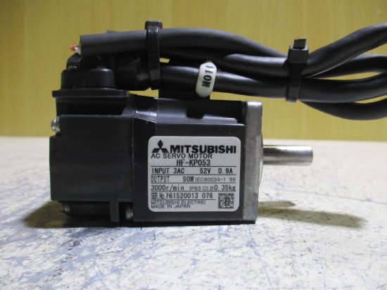 中古 MITSUBISHI AC SERVO MOTOR HF-KP053 AC サーボモーター 50W - growdesystem