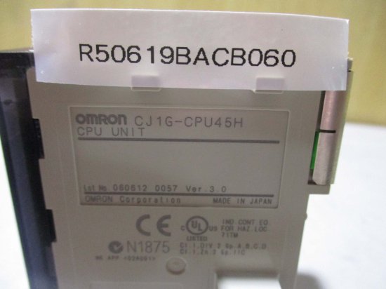 中古 Omron CJ1G-CPU45H CPUユニット - growdesystem