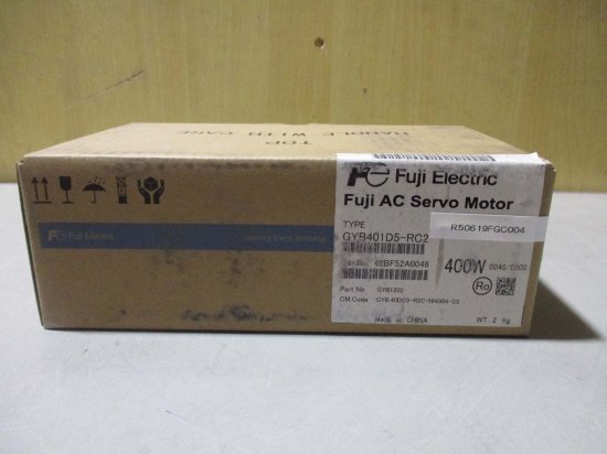 新古 Fuji Electric AC Servo Motor Model-GYB401D5-RC2 0.4kw - growdesystem