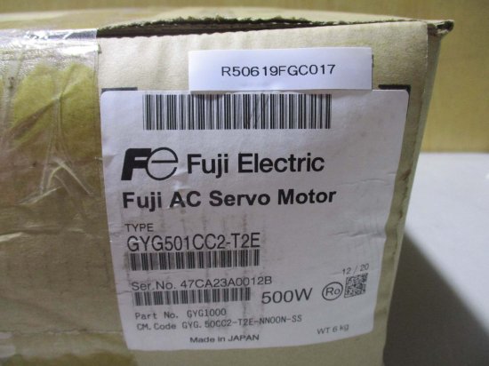 新古 Fuji Electric GYG501CC2-T2E AC Servo Motor 500W - growdesystem