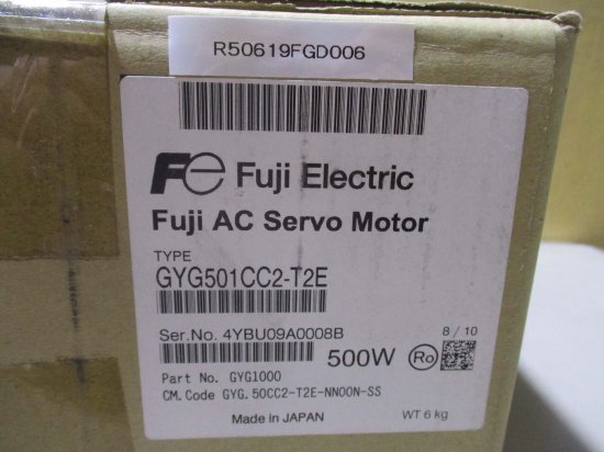 新古 Fuji Electric GYG501CC2-T2E AC Servo Motor 500W - growdesystem