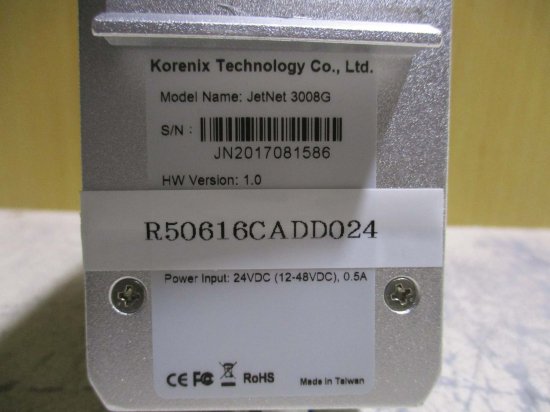 Korenix 産業用イーサネットスイッチJetNet 3008G ☆未使用