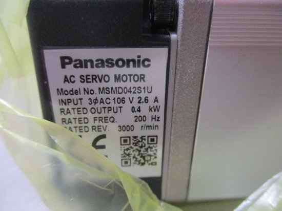 新古 PANASONIC AC SERVO MOTOR MSMD042S1U AC サーボモータ - growdesystem