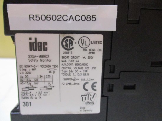 中古IDEC(アイデック) 安全スイッチ SX5A-MBR02 - growdesystem