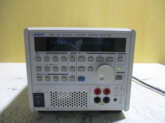 中古 ADVANTEST R6244 DC VOLTAGE CURRENT SOURCE/MONITOR 直流電圧・電流源／モニタ 通電OK -  growdesystem