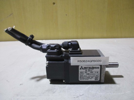 中古 MITSUBISHI AC SERVO MOTOR HF-KP13 AC サーボモーター 100W - growdesystem