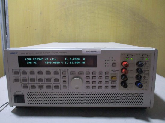 中古 ADVANTEST R6246 2CHANNEL VOLTAGE CURRENT SOURCE/MONITOR 直流電圧／電流発生器  ＜通電OK＞＜送料別＞ - growdesystem