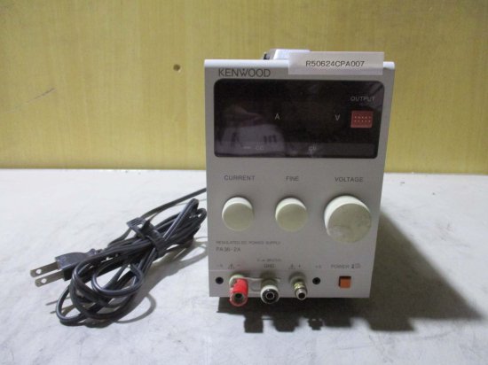 中古 KENWOOD PA36-2A 直流安定化電源 DC POWER SUPPLY TEXIO 通電済み - growdesystem