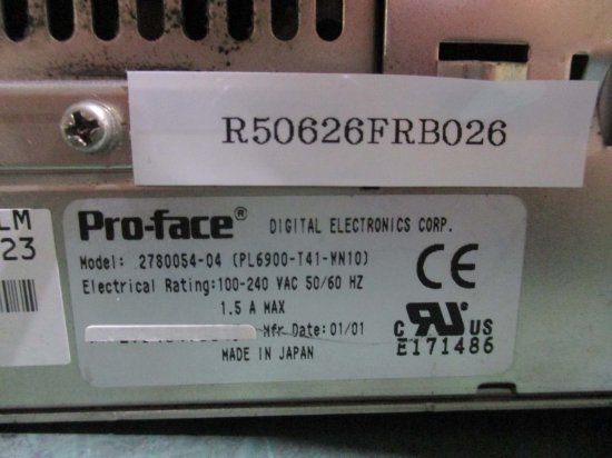 中古 PRO FACE DIGITAL ELECTRONICS CORP 2780054-04 産業用PCタッチパネル表示器 通電OK -  growdesystem