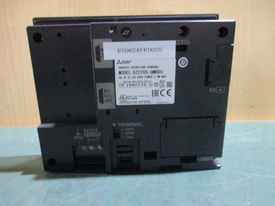 中古 MITSUBISHI グラフィックオペレーションターミナル GT2105-QMBDS 通電OK - growdesystem