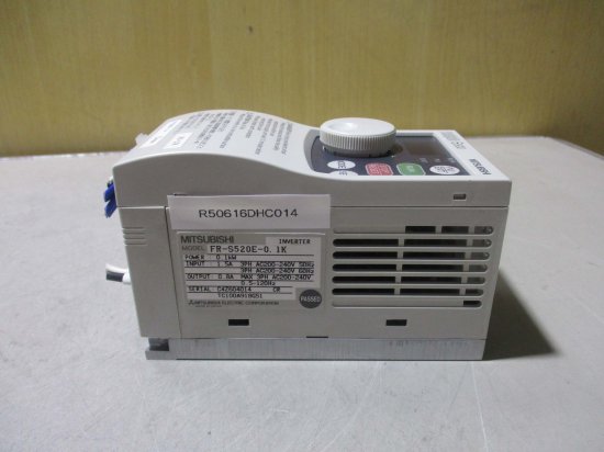 中古 MITSUBISHI INVERTER FR-S520E-0.1K インバータ 200-240V 0.1kW [4個セット] -  growdesystem