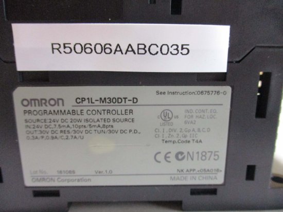 中古 Omron CP1L-M30DT-D PLC Module - growdesystem