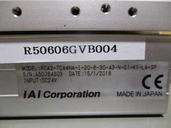 中古 IAI RCA2-TCA4NA-I-20-6-30-A3-N-G1-K1-LA-SP ロボシリンダ テーブルタイプ - growdesystem