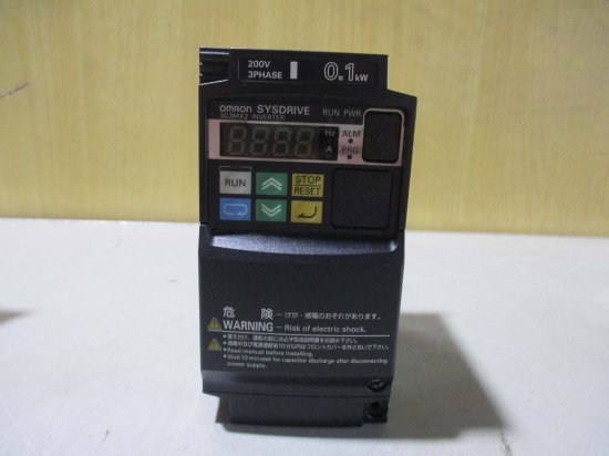 中古 OMRON INVERTER 3G3MX2-A2001 多機能型小型インバータ 3個 - growdesystem