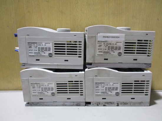 中古 MITSUBISHI INVERTER FR-S520E-0.1K インバータ 0.1kW 4個 - growdesystem