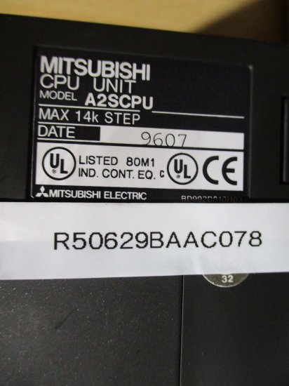 中古 MITSUBISHI A2SCPU CPUユニット - growdesystem