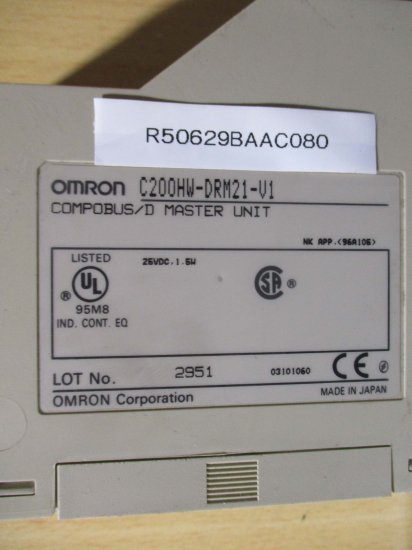 CK15534] OMRON オムロン C200HW-DRM21-V1 マスタユニット COMPOBUS/D