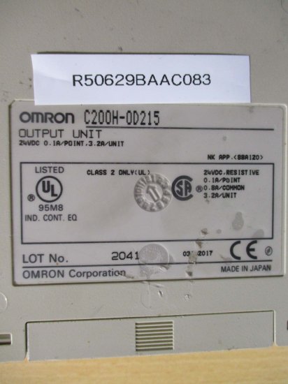 中古 OMRON プログラマブルコントローラ 出力ユニット C200H-OD215 [傷あり] - growdesystem