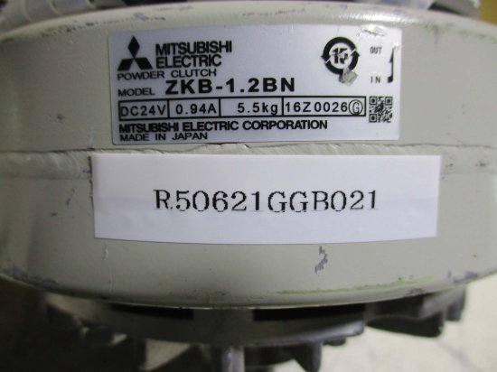 中古 MITSUBISHI ZKB-1.2BN POWDER CLUTCH DC24V 0.94A - growdesystem