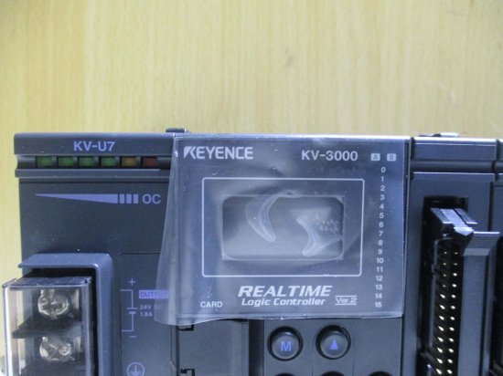 中古 KEYENCE  KV-U7/KV-3000/KV-C64XC/KV-C32XC/KV-C64TC*2/KV-DA40*2/KV-AD40/KV-AM40V/KV-SC20V*2/KV-LE21V  - growdesystem