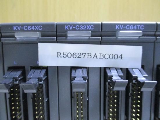 Keyence KV-C64XA*2/KV-C64TA (2セット)通電確認済み-