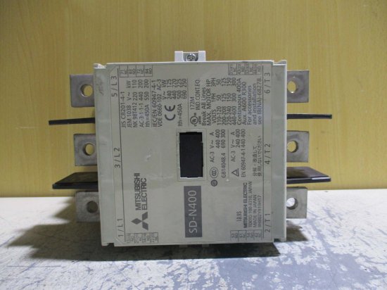 中古 MITSUBISHI 直流電磁接触器 SD-N400 DC24V - growdesystem