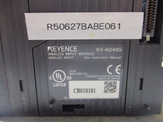 中古 KEYENCE PLC KV-AD40G 高精度A/D変換ユニット - growdesystem