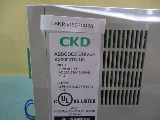 中古 CKD ABSODEX DRIVER AX9000TS-U0 アブソデックス用ドライバ AC200-230V - growdesystem