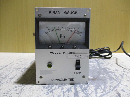 中古 DIAVAC LIMITED PT-3PM PIRANI GAUGE ピラニ真空計 通電OK - growdesystem