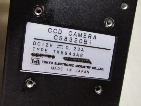 中古 Teli CCD カメラ CS8320Bi TK5943A8 - growdesystem