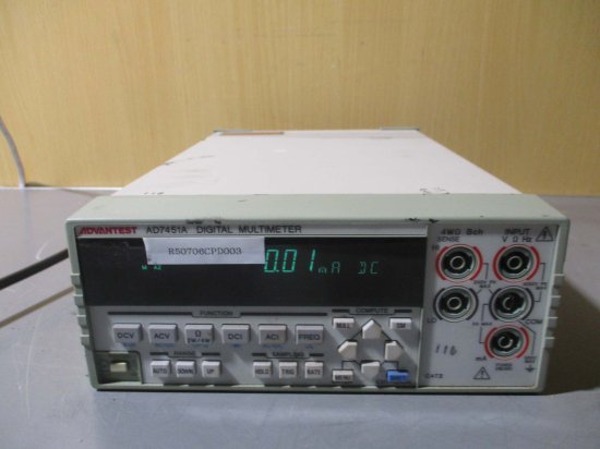 中古 ADVANTEST AD7451A DIGITAL MULTIMETER デジタルマルチメーター 通電OK - growdesystem