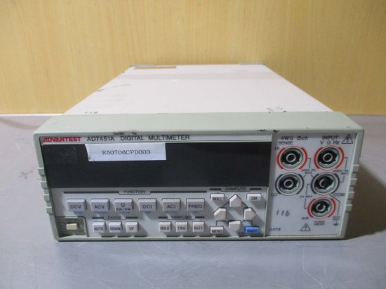 中古 ADVANTEST AD7451A DIGITAL MULTIMETER デジタルマルチメーター 通電OK - growdesystem