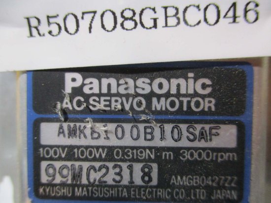 中古 Panasonic AC SERVO MOTOR AMKB100B10SAF AC サーボモーター100W - growdesystem