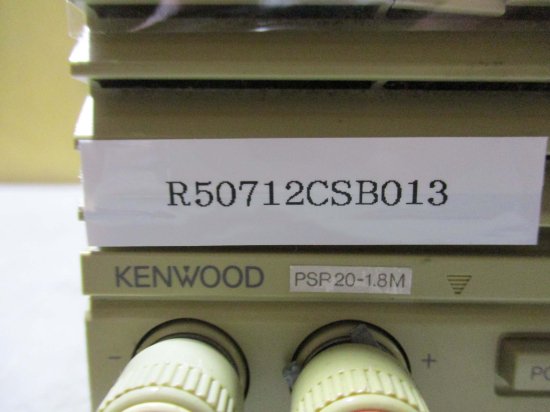 中古 KENWOOD 直流安定化電源 PSR20-1.8M - growdesystem