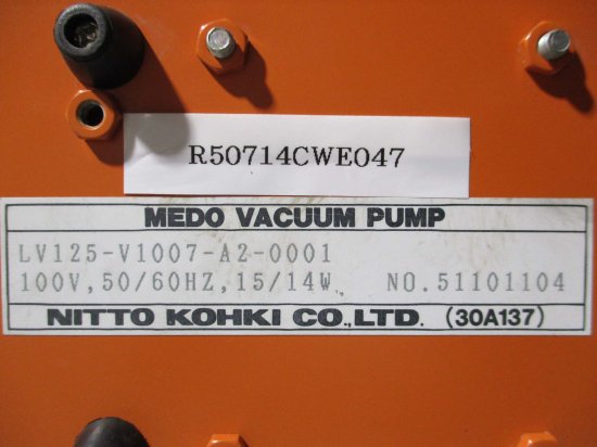 中古 Linicon LV125-V1007-A2-0001 MEDO VACUUM PUMP 真空ポンプ 研究・実験用機器 -  growdesystem